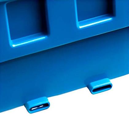 Imagem de Caixa Plástica N5 Azul Porta Componentes Prática Kit Com 10 Peças 5A MARCON