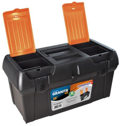 Imagem de Caixa plástica para ferramentas 19" com bandeja - GRANITE PRO