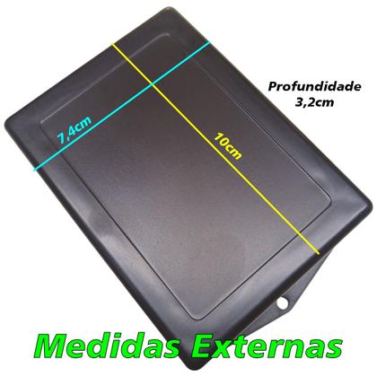 Imagem de Caixa Plástica para Montagem de Circuitos Eletrônica Arduino X10986 com Aba