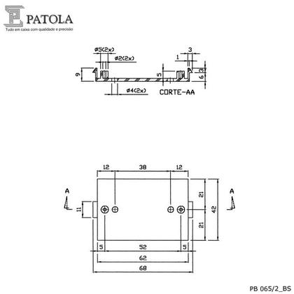 Imagem de Caixa Plástica PB-065/2 - Patola