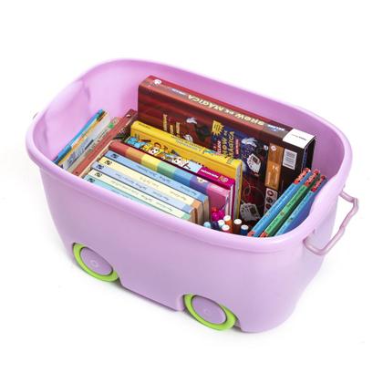 Imagem de Caixa Plástica Soft Neon Grande com Alça e Tampa 50 Litros