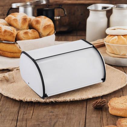 Imagem de Caixa Porta Pão De Metal Armazenamento Conserve MEK Jolitex