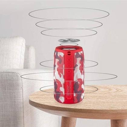 Imagem de Caixa Portátil Bluetooth 5.0 Sem Fio Subwoofer - Terracota