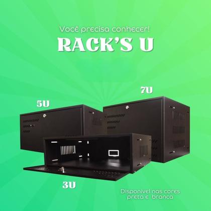 Imagem de Caixa Rack 5u Horizontal Organizadora 19 Polegadas Ipec