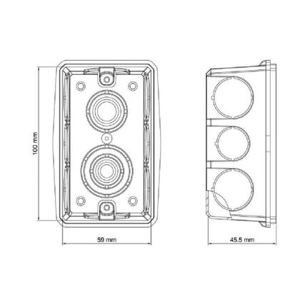 Imagem de Caixa Retangular 4x2 Amarela Tramontina - Tramontina Elétrica
