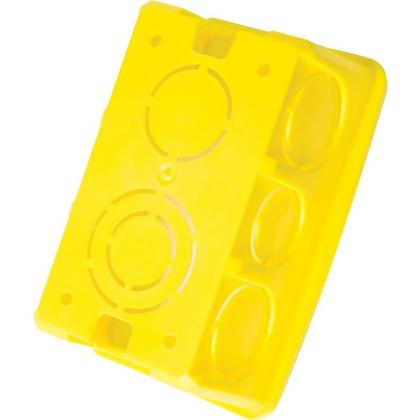 Imagem de Caixa Retangular 4x2 Amarela Tramontina - Tramontina Elétrica