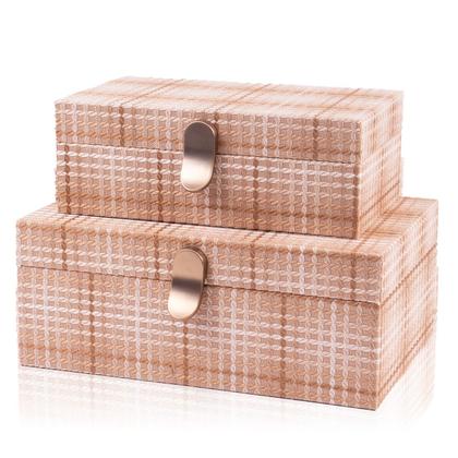 Imagem de Caixa Retangular Em Madeira Detalhe Kanvas 30x20