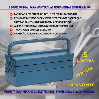 Imagem de Caixa Sanfonada Com 5 Gavetas 540 Marcon