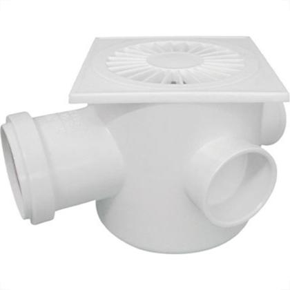 Imagem de Caixa Sif.Plastilit Quadr Branco 10X10X50
