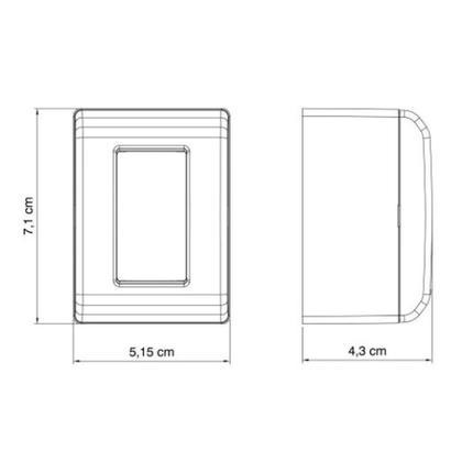 Imagem de Caixa Sobrepor 1 Interruptor Simpl 10A BR LIZFLEX TRAMONTINA
