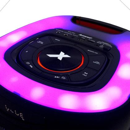 Imagem de Caixa Som Amplificada Bluetooth 1600W Rms Woofer Mp3 Usb Tws Bivolt ACA 1601 Festa II 2 Microfones