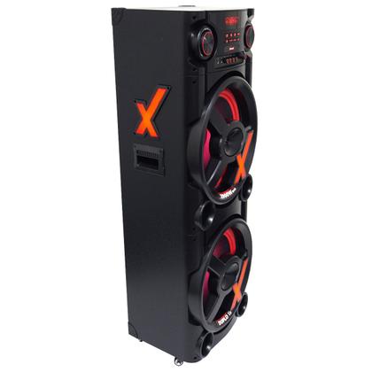 Imagem de Caixa Som Amplificada Bluetooth 2900W Rms Woofer 15 Usb Led Bivolt Microfone Amvox Aca 2900 New X