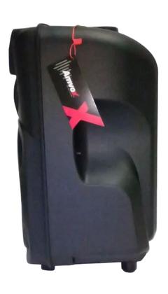 Imagem de Caixa Som Amplificada Bluetooth Amvox ACA 221 GIGANTE 220w Usb Karaokê Adaptador P/ 2 Microfones C/Fio