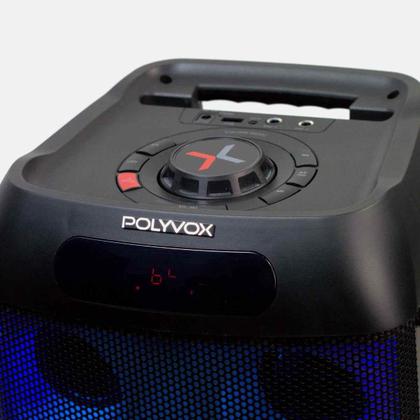 Imagem de Caixa Som Amplificada Bluetooth Full Led Torre 800W Polyvox