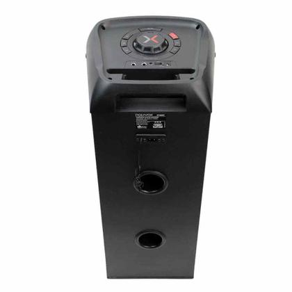 Imagem de Caixa Som Amplificada Bluetooth Full LED Torre c/ 3 vias / 800W TWS Polyvox / Entrada para Microfone e Guitarra / Autonomia de Bateria