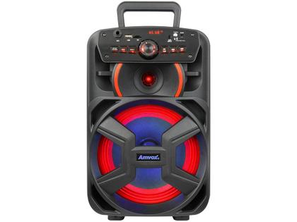 Imagem de Caixa Som Amplificada Portátil Bluetooth 220W Rms Mp3 Fm Usb Led Bateria Tws Amvox Aca 221 GiganteII