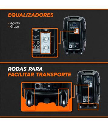 Imagem de Caixa Som Ativa Acústica Hayonik Cpa 12400L 400w Bluetooth