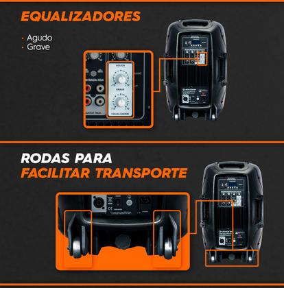 Imagem de Caixa Som Ativa Acústica Hayonik Cpa 12400L 400w Bluetooth