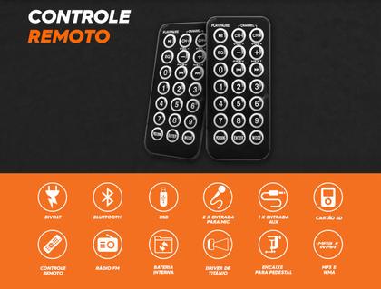 Imagem de Caixa Som Ativa Acústica Hayonik Cpa 12400L 400w Bluetooth
