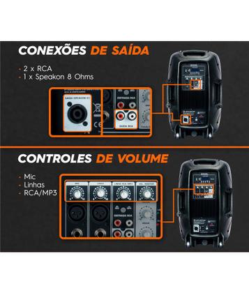 Imagem de Caixa Som Ativa Acústica Hayonik Cpa 12400L 400w Bluetooth