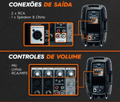 Imagem de Caixa Som Ativa Acústica Hayonik Cpa 12400L 400w Bluetooth