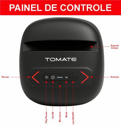 Imagem de Caixa Som Bluetooth 70W RMS À Prova D'Água LED RGB Com 2 Subwoofers Bateria 6000mAh TWS Graves Potentes