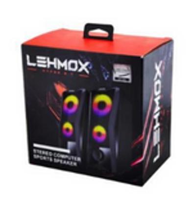 Imagem de Caixa Som PC, Gamer Lehmox, LED, RGB,  GT-S4 Stereo, USB/P2