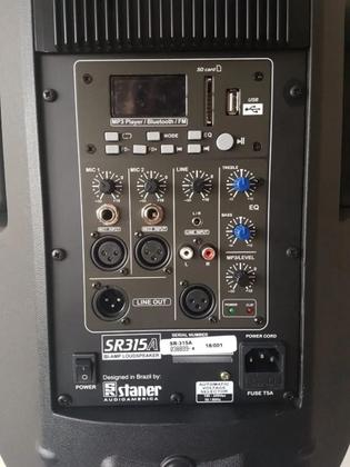 Imagem de Caixa Som Staner Sr315a Ativa Bi Amplificada 300w Rms Bivolt