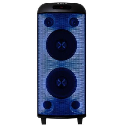 Imagem de Caixa Som Torre Polyvox Bluetooth 2000W + Microfones sem fio
