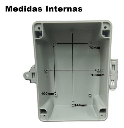 Imagem de Caixa Standard Cinza Tampa Opaca Ip66 Rohdina 160x120x100mm