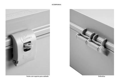 Imagem de Caixa Standard Cinza Tampa Opaca Ip66 Rohdina 160x120x100mm