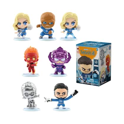 Caixa Surpresa YuMe Fantastic Four Cosbi Bobble Head - Bonecos