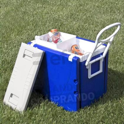 Imagem de Caixa Térmica 32 L Com Mesa E Cadeira Praia Camping 5 Em 1