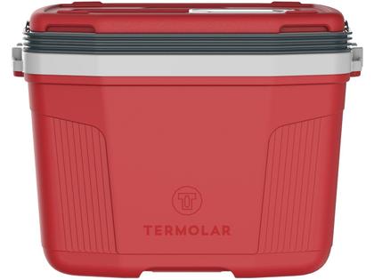 Imagem de Caixa térmica 32 Litros Vermelho Latino - 58552 - Termolar