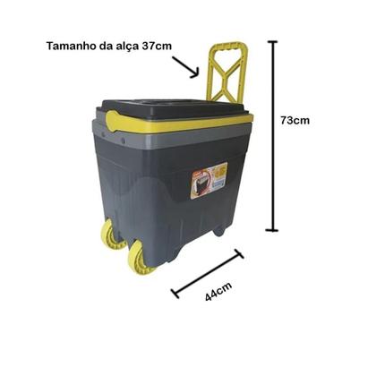 Imagem de Caixa Térmica 34 Litros Com Rodinha Camping, Pesca, Cooler - ANTARES
