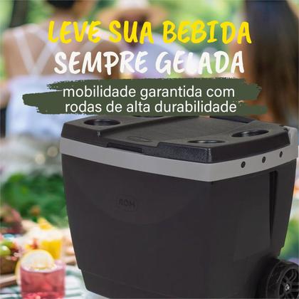 Imagem de  Caixa Térmica 42L com Rodinhas Livre de Peso Leve Tudo o que Precisa com Conforto