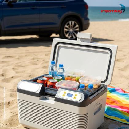 Caixa Térmica Automotiva 12L 12V Elétrica Portátil c/Função Frio e ...