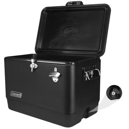 Caixa Térmica Coleman 51 Litros Preta Resistente c/ Abridor Fixo