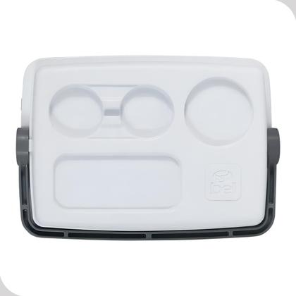 Imagem de Caixa Termica Cooler 12L Cinza Bebidas Com Porta Copo Bel