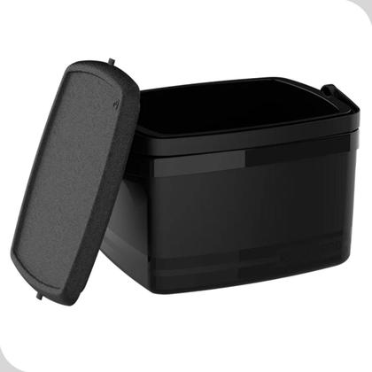 Imagem de Caixa Termica Cooler 12L Preta Bebidas Com Porta Copo Soprano