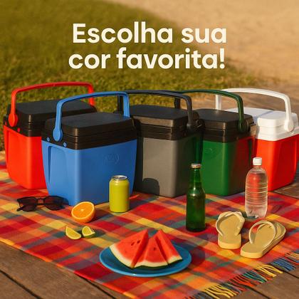 Imagem de Caixa Térmica Cooler 18 Litros 24 Latas Com Alça