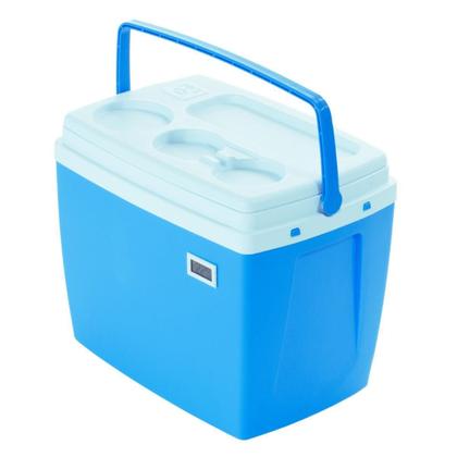Imagem de Caixa Térmica Cooler 36 litros com Termômetro Digital Simples Certificado de Calibração
