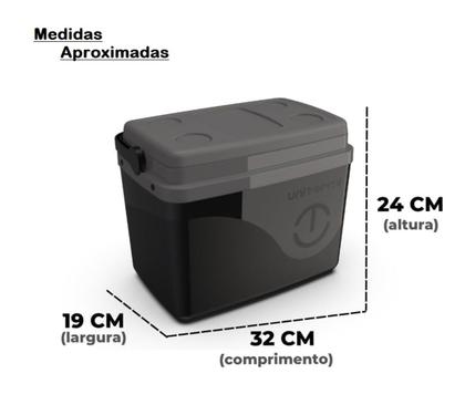 Imagem de Caixa Térmica Cooler 7,5 Litros Praia Camping Viagem Alça Unitermi