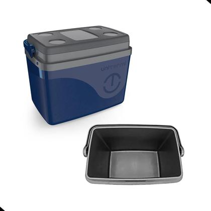 Imagem de Caixa Térmica Cooler Com Alça 30 Litros Grande 45 Latas Unitermi