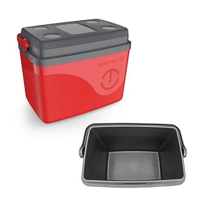 Imagem de Caixa Térmica Cooler Com Alça 30 Litros Grande 45 Latas Unitermi