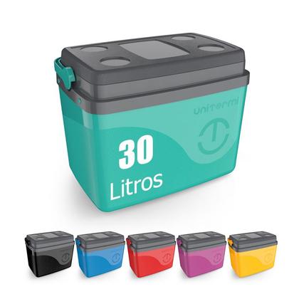 Imagem de Caixa Térmica Cooler Com Alça 30 Litros Grande 45 Latas Unitermi