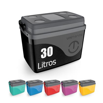 Imagem de Caixa Térmica Cooler Com Alça 30 Litros Grande 45 Latas Unitermi