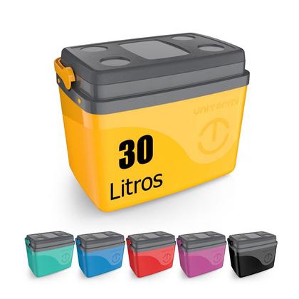 Imagem de Caixa Térmica Cooler Com Alça 30 Litros Grande 45 Latas Unitermi