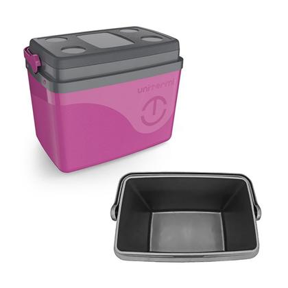 Imagem de Caixa Térmica Cooler Com Alça 30 Litros Grande 45 Latas Unitermi