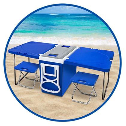 Imagem de Caixa Térmica De Praia Bebidas 32L 5 Em 1 ul Arqplast